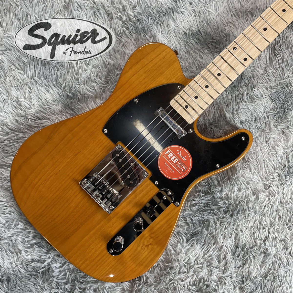 正品fender squier电吉他 affinity tele奶油黄 sq入门电吉他