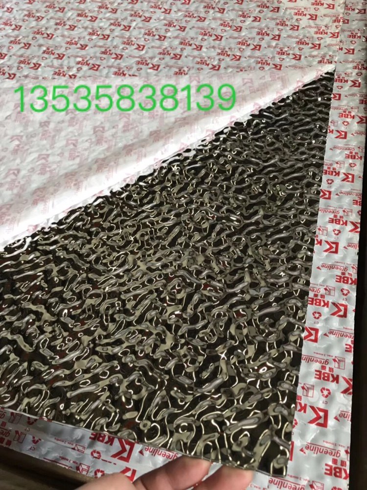 大 中 小 水波纹不锈钢板 天花墙面装饰板镜面砂面银色黑色金色