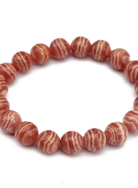 漂亮纹理天然招桃花单圈水晶手链