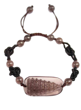 天然冰种黑曜石水晶旺文益智手串