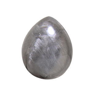 臻唯天然黑银发晶吊坠女款 黑银钛晶吊坠 发晶水滴吊坠水晶项链