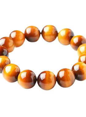 天然男士佛珠虎眼石手链