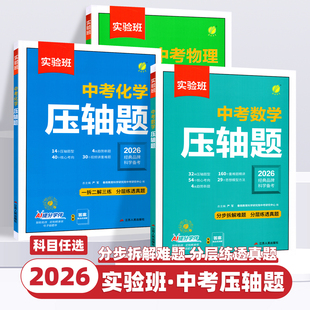 2026新版实验班数学中考压轴题初中七八九年级数学物理化学压轴题函数应用题几何模型辅助线专项训练书解题模板例题初一二三必刷题