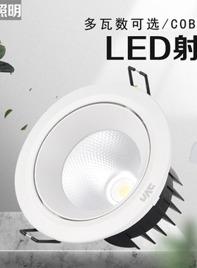 雷士LED嵌入式射灯COB服装店展厅3500K天花灯NLED1501 1502 1503