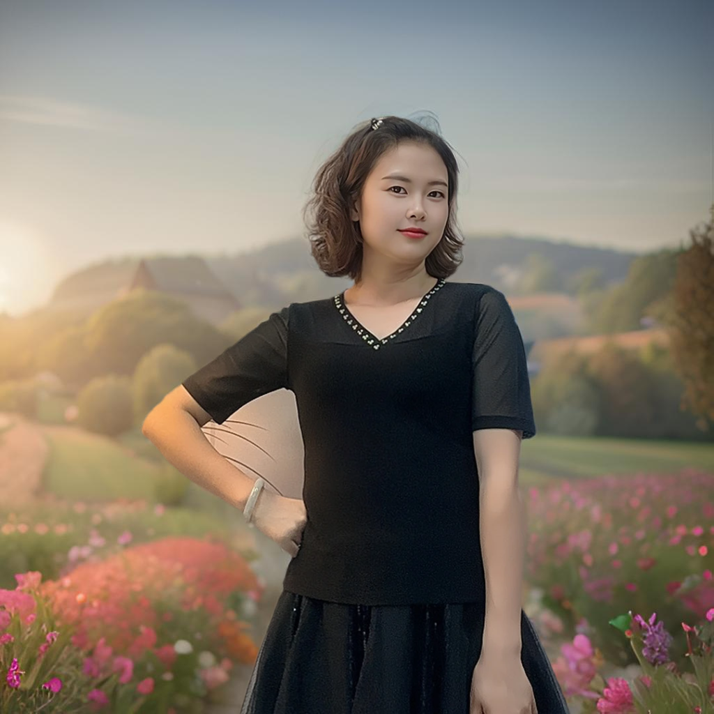 2025新款V领蝴蝶交谊舞女吉特巴舞上衣广场舞服装演出服舞蹈服夏