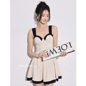 爆款 泳衣女2025新款 温泉性感纯欲度假高级遮肉游泳衣 晚风告白