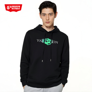 连帽卫衣161505 第五街5th 加绒长袖 宽松休闲时尚 244 street男装