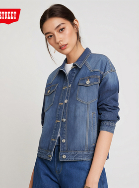 第五街5th street春女装牛仔外套韩版休闲百搭上衣夹克250816-241