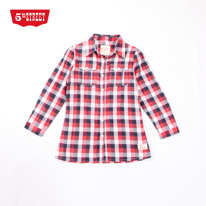 第五街女装学院风格子衬衣薄款七分袖宽松显瘦衬衫秋31630120在类目 女装/女士精品, 衬衫中 - 来自Buy2taobao.com提供专业的淘宝代购服务