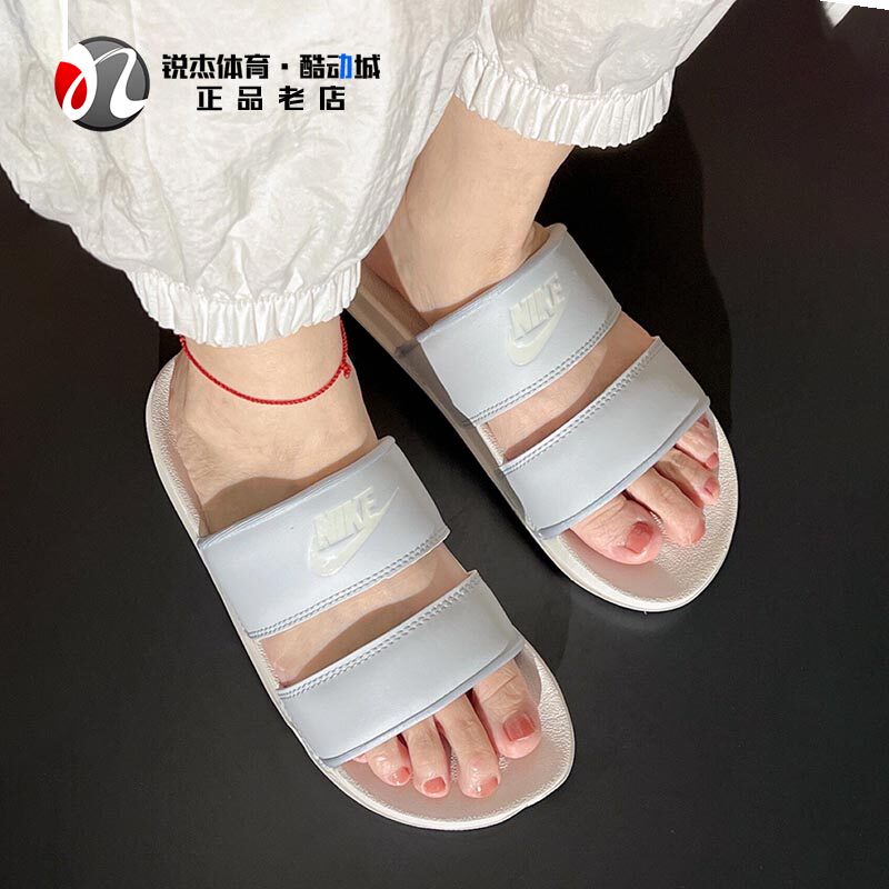 耐克Nike 男女忍者双绑带休闲一字凉拖鞋DC0496-004 100 001 107