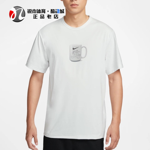 耐克Nike男透气印花圆领短袖T恤