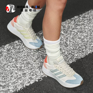 阿迪达斯Adidas 女子T头鞋经典复古缓震厚底运动休闲鞋 JR8027