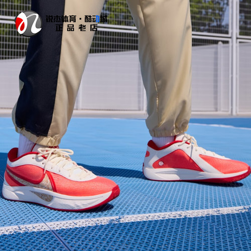 耐克Nike男字母哥六代篮球鞋缓震