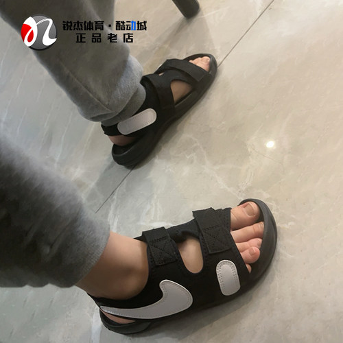 耐克Nike露趾沙滩凉鞋魔术贴