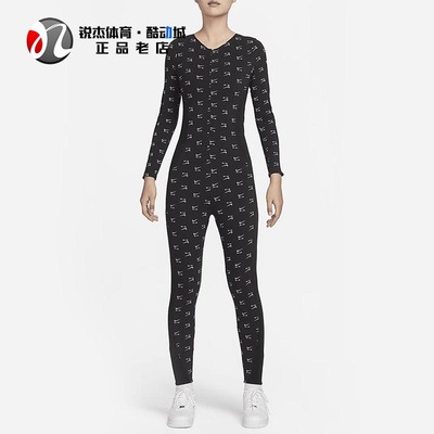 耐克Nike紧身弹力长袖长裤连体衣