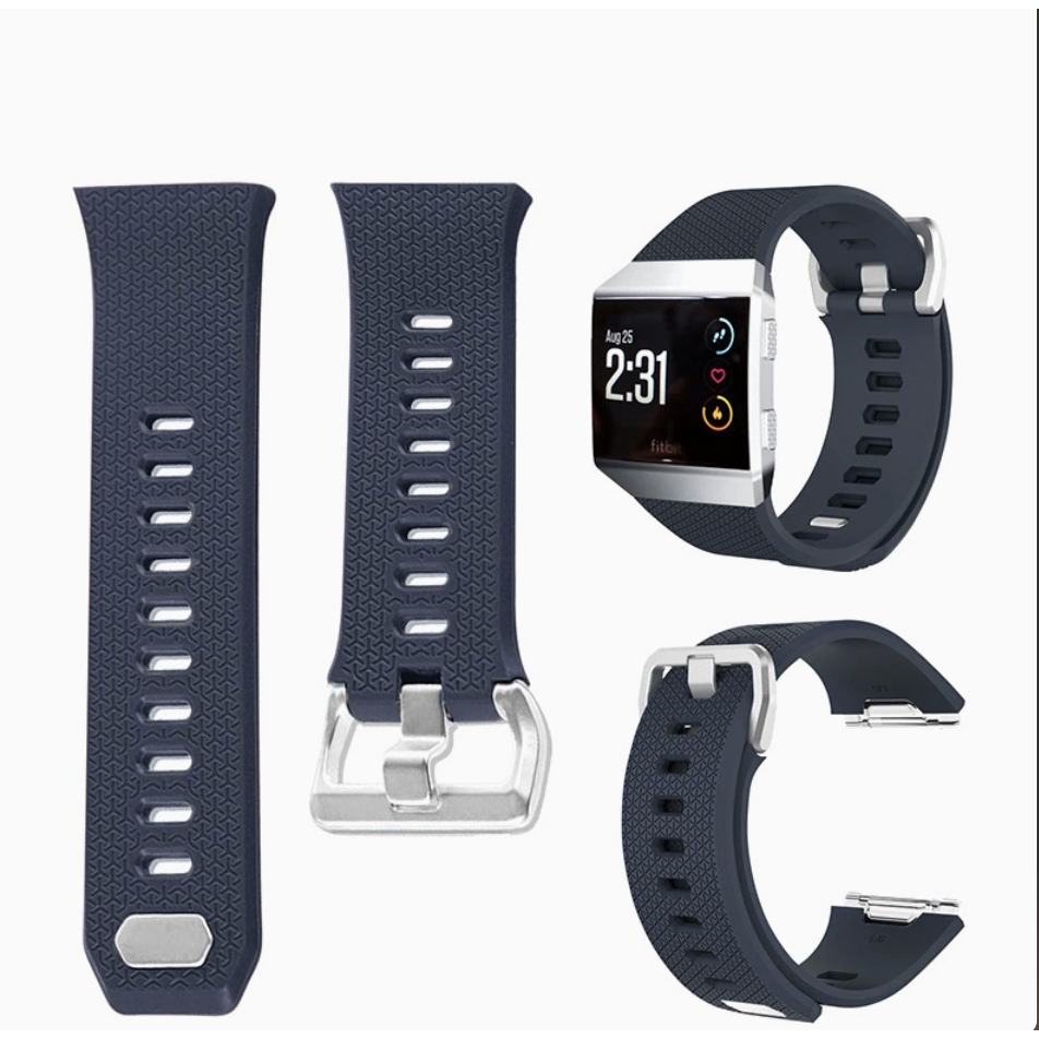 适用Fitbit ionic硅智能手表手环表带/腕