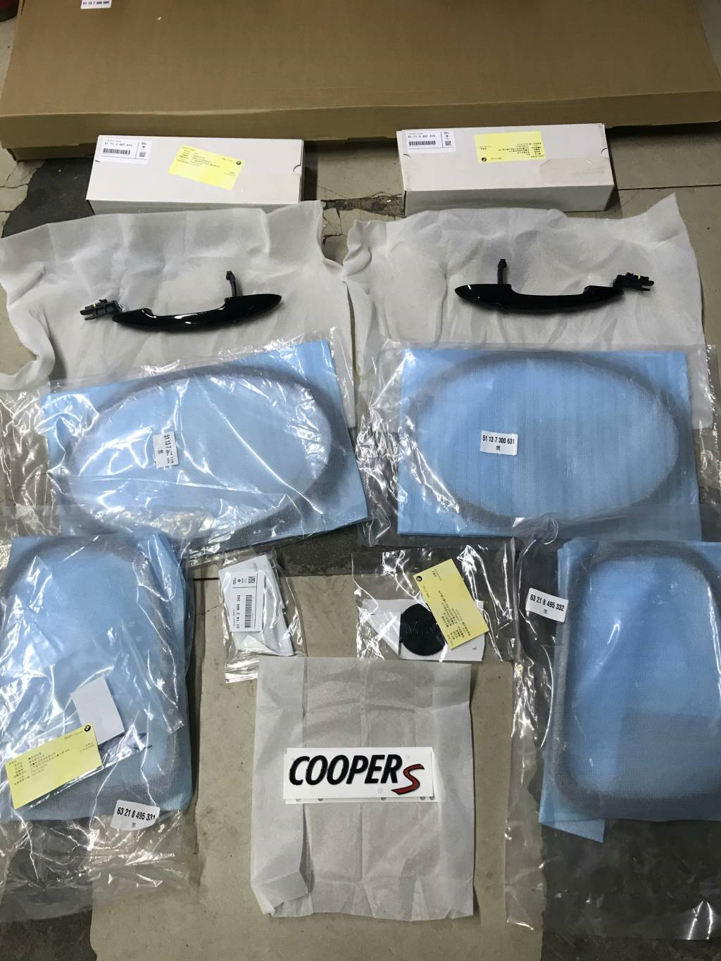 适用于宝马迷你miniR55R56R60RF55F56F57Cooper s黑化全车黑化原