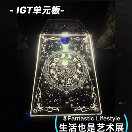原创设计 辉行侠户外igt发光1单元板星座用黑狗GZ灯架透明亚克力