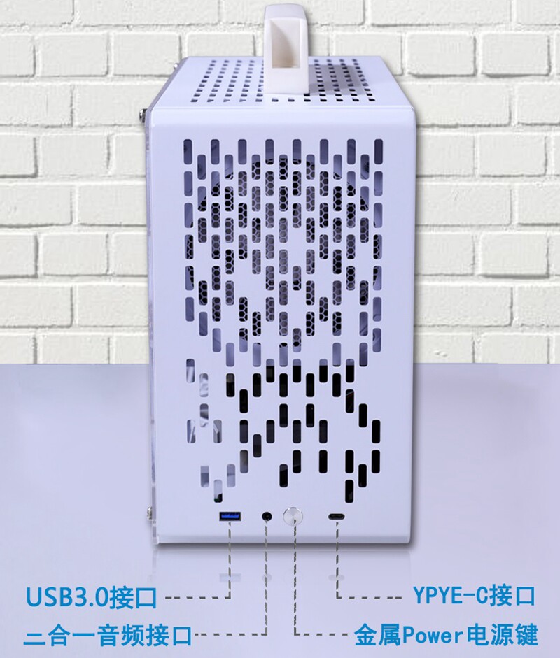 魔神m80pro前置风道matx小机箱240水冷k88鱼巢s5便携手提强散热