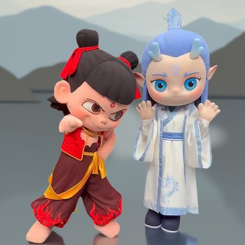 哪吒闹海敖丙人偶服装cos玩偶服