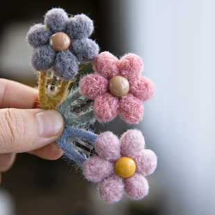 韩版儿童发夹可爱女童彩色小花bb夹小女孩宝宝刘海夹公主夹不伤发