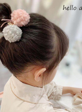 儿童韩版女童抓绒发圈