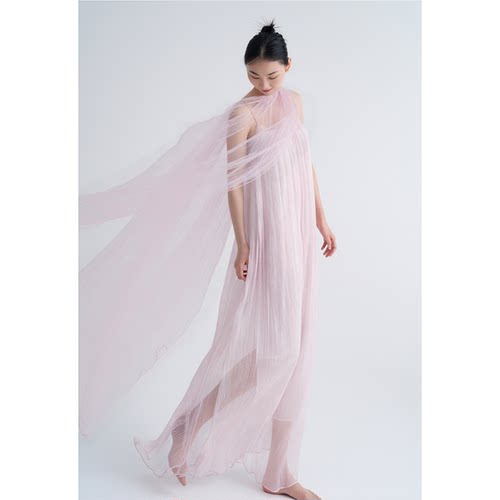 cicidream手染真丝吊带连衣裙