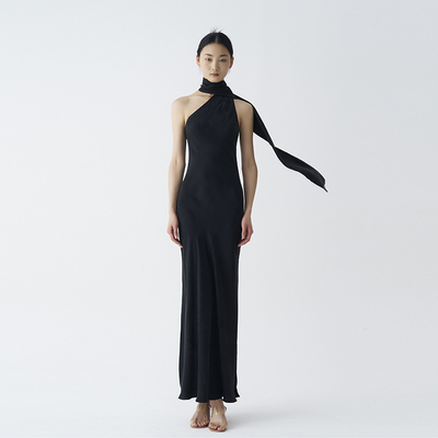 cicidream铜氨丝连衣裙长裙