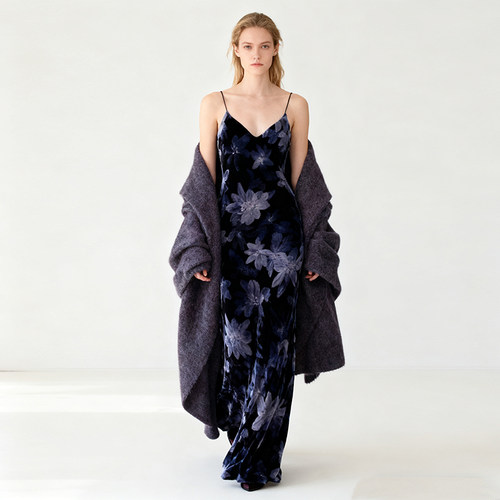 cicidream吊带连衣裙修身长裙