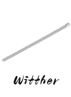 Witther原创满钻手链925纯银小众百搭满天星排钻手饰轻奢高级感女