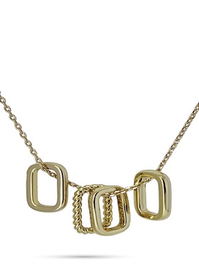 SOL DE VERANO蕃秀 曼缇亚项链几何金属精致小巧高级金色送女友