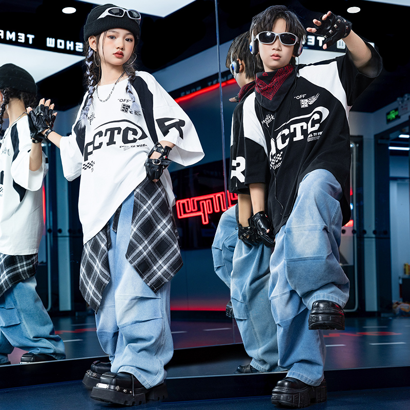 hiphop街舞穿搭童潮酷儿童男童