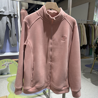 她炽厚款开衫奥粒绒抓绒保暖外套