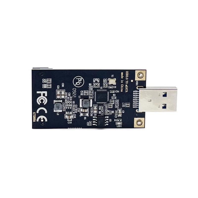 MSATA固态硬盘转USB3.0直插式移动转接卡mini pci
