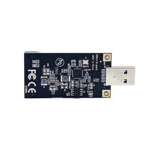 MSATA固态硬盘转USB3.0直插式移动转接卡mini pci-e SSD转type-A