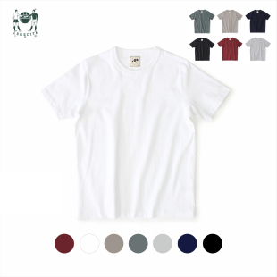 复古阿美咔叽32支双纱全棉针织圆领短袖 T恤 Leredita美式 十贰码