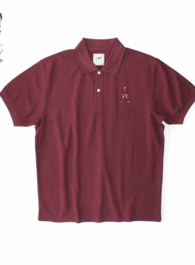 十贰码Leredita C罗刺绣图案 纯棉珠地面料280克复古短袖Polo衫