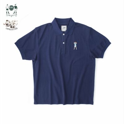 Leredita梅西刺绣纯棉Polo衫