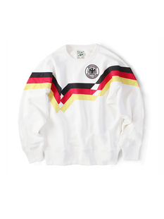 十贰码 型卫衣 Leredita联邦德国1990世界杯复古运动针织套头宽松版