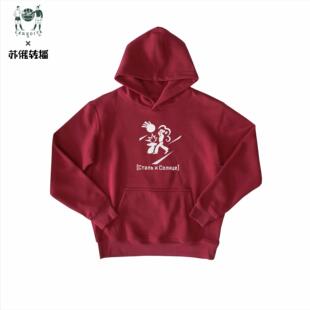 十贰码LereditaX苏俄转播 钢铁与太阳 苏联风420克复合摇粒绒卫衣