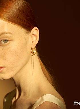 【theC】丑萌系列淡水珍珠925银创意时尚个性耳环