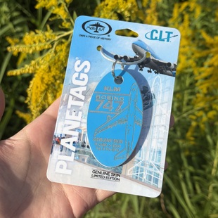 PLANETAGS荷兰皇家航空KLM波音747飞机蒙皮钥匙扣民航礼物文创