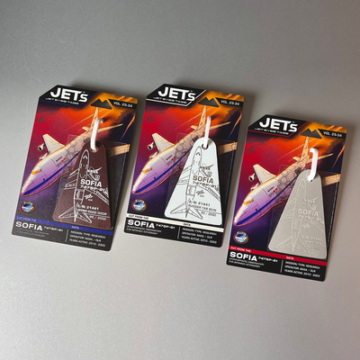 JETEYES索菲亚747SP 平流层红外天文观测台 SOFIA飞机蒙皮钥匙扣