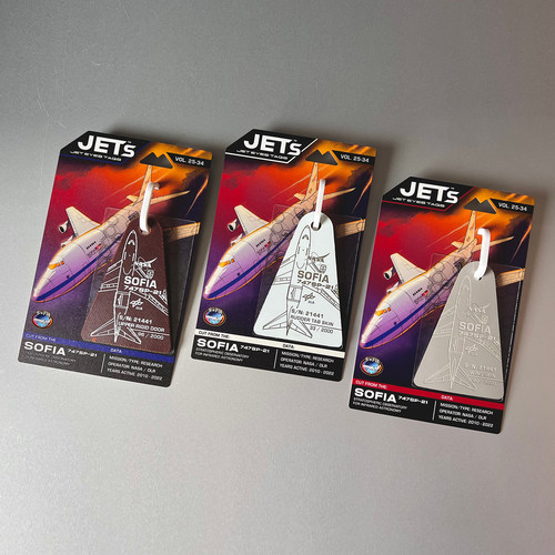 JETEYES索菲亚747SP 平流层红外天文观测台 SOFIA飞机蒙皮钥匙扣