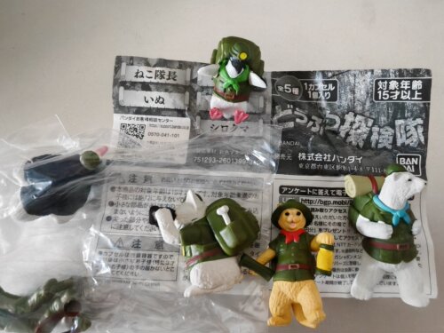 满百包邮正版万代 动物探险队 丛林探险 冒险家 模型摆件扭蛋现货