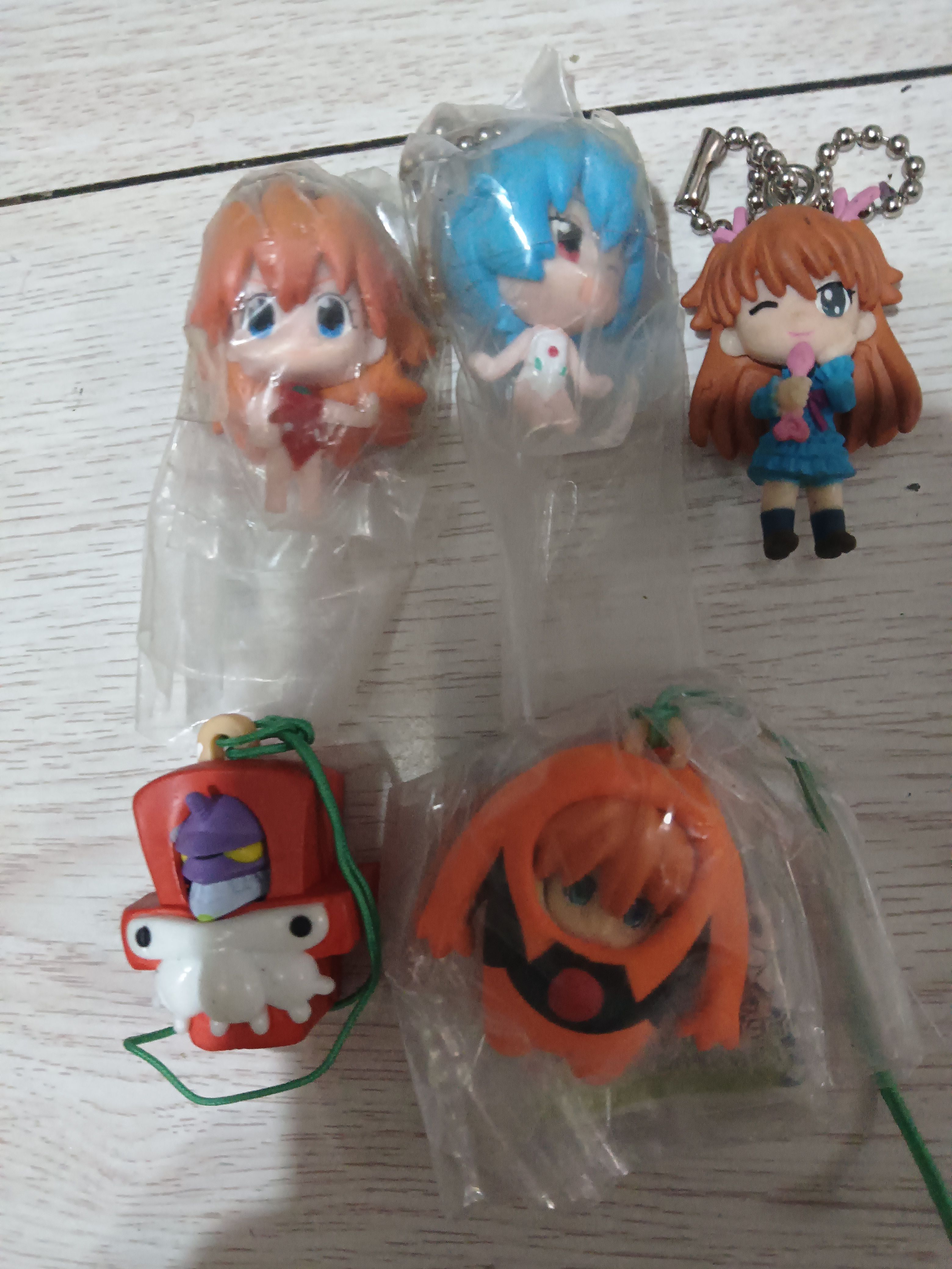 万代正版扭蛋老货 EVA 新世纪福音战士 明日香 凌波丽 1号机