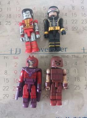 库存老货漫威 kubrick Minimates红坦克 万磁王 X战警 积木人
