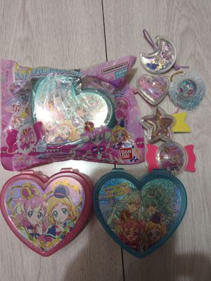 正版散货 Wonderful光之美少女心型收纳盒 食玩少女心饰品变身器