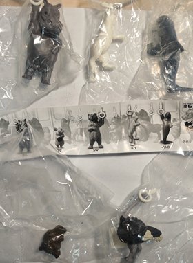 满百包邮正版扭蛋老货 BANDAI 动物满员电车
