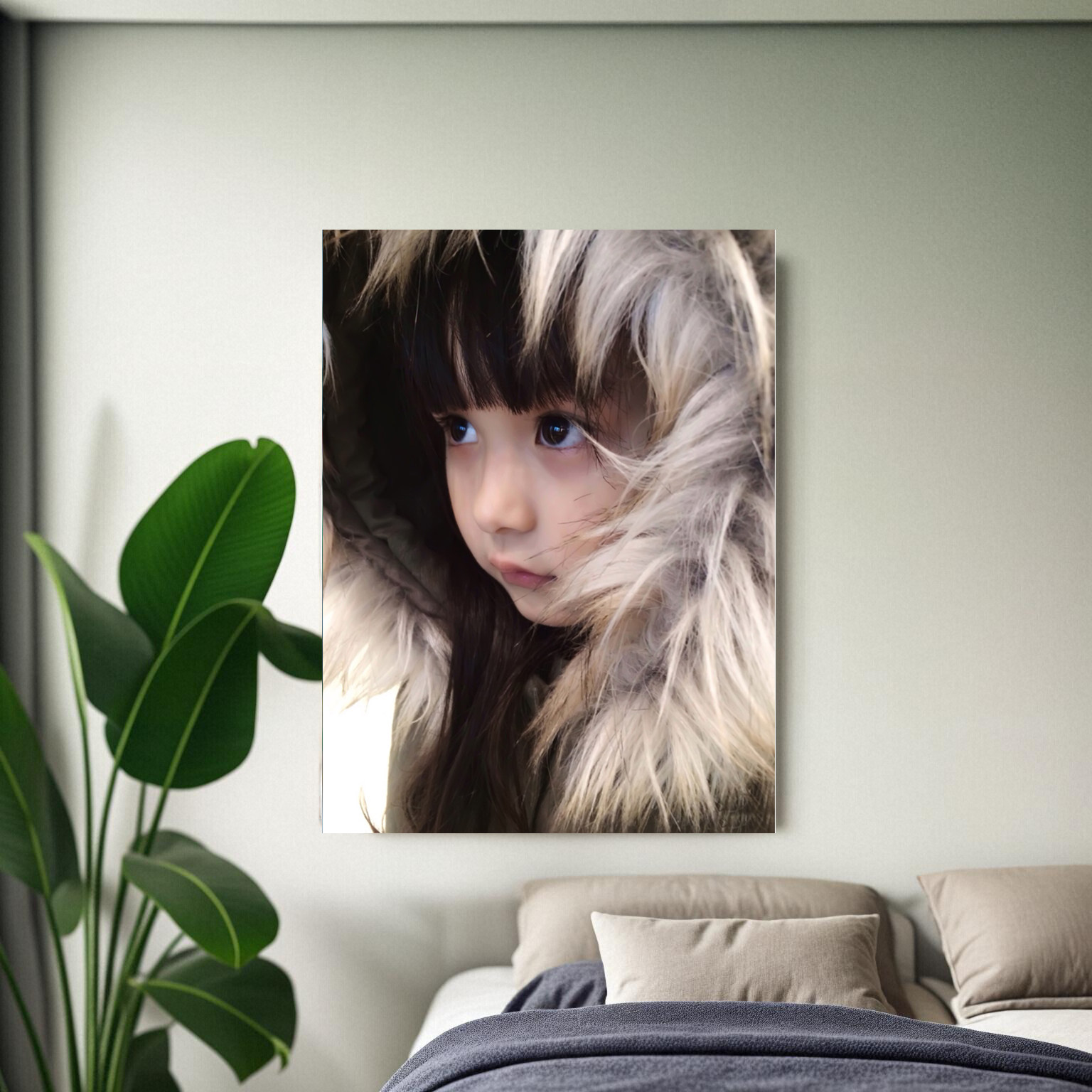 刘楚恬小芈月海报漂亮女宝宝婴儿写真照片早胎教孕妇墙贴卧室挂画